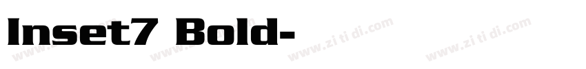 Inset7 Bold字体转换
